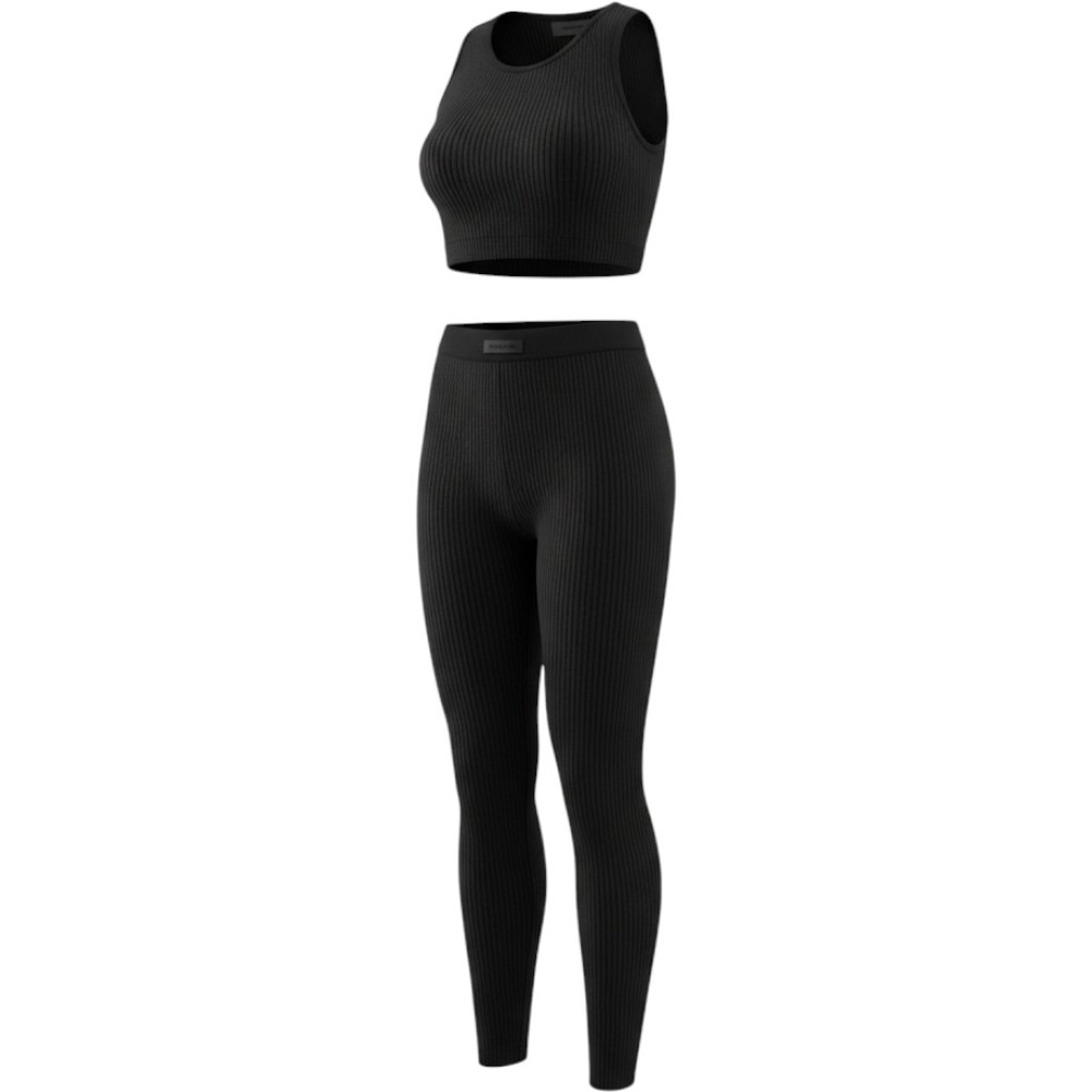 Essentials Fear of God Ribbed Set Women S Black NWOT Ribbed Tank Leggings